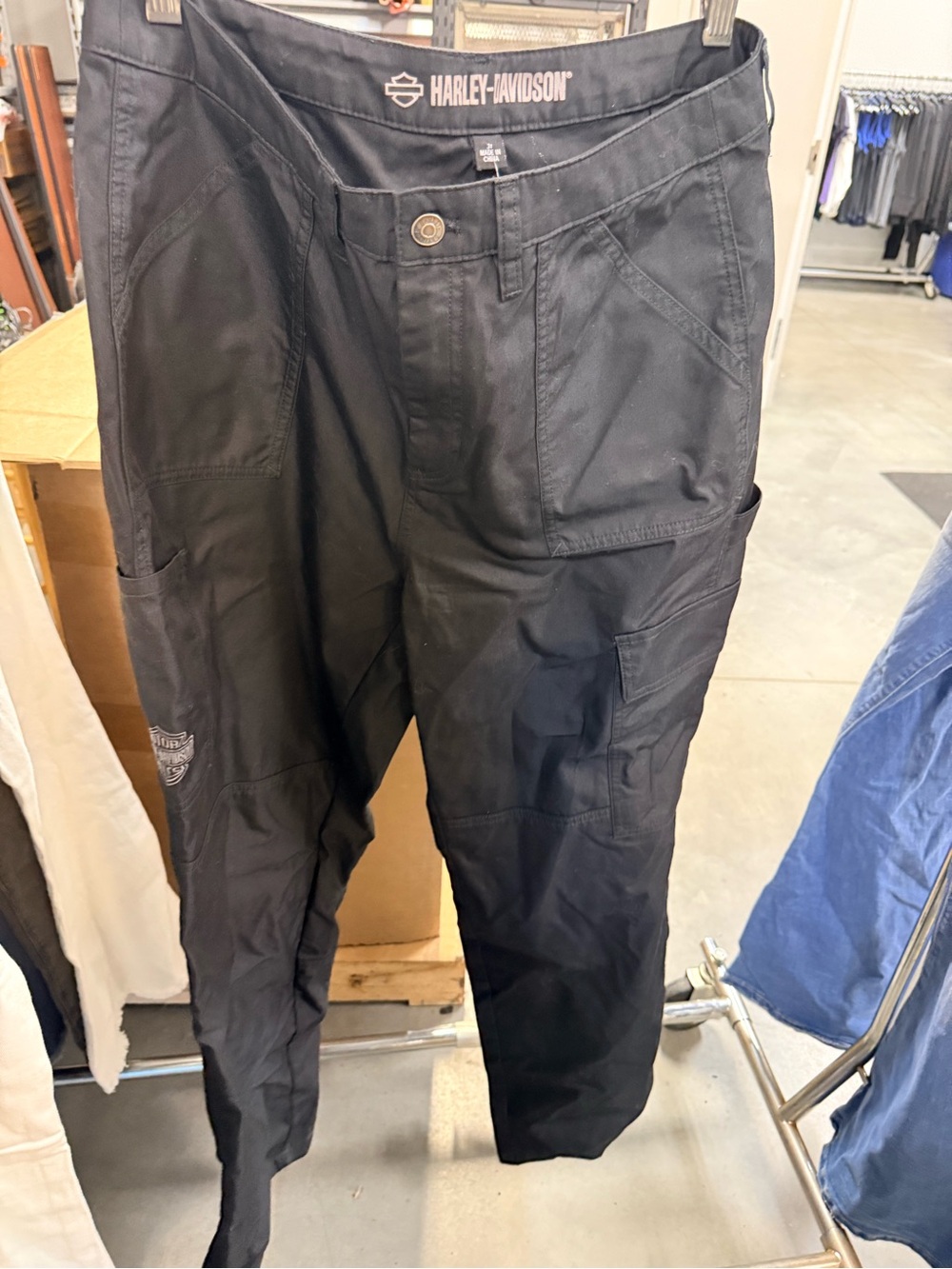 Harley-Davidson Ladies Black Utility Cargo Pants